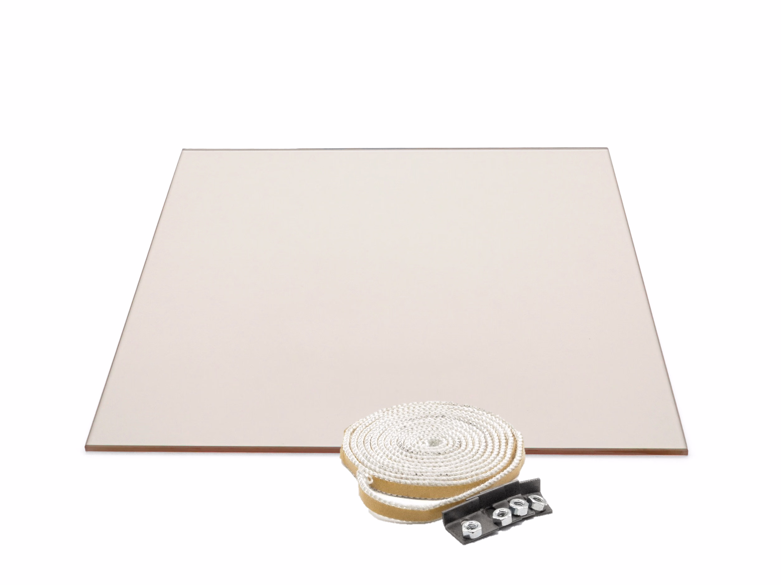 Hitzebeständige Ofenscheibe für Kaminöfen – Maße 300 × 310 × 4 mm – Ersatzteil für Accente Kaminöfen