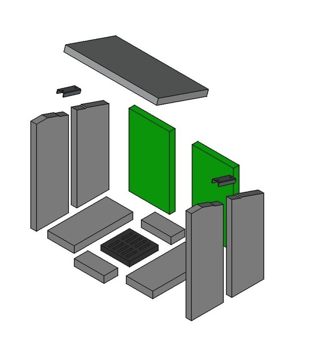 Nyborg 4.0 | Brennraum hinten Set 2-teilig